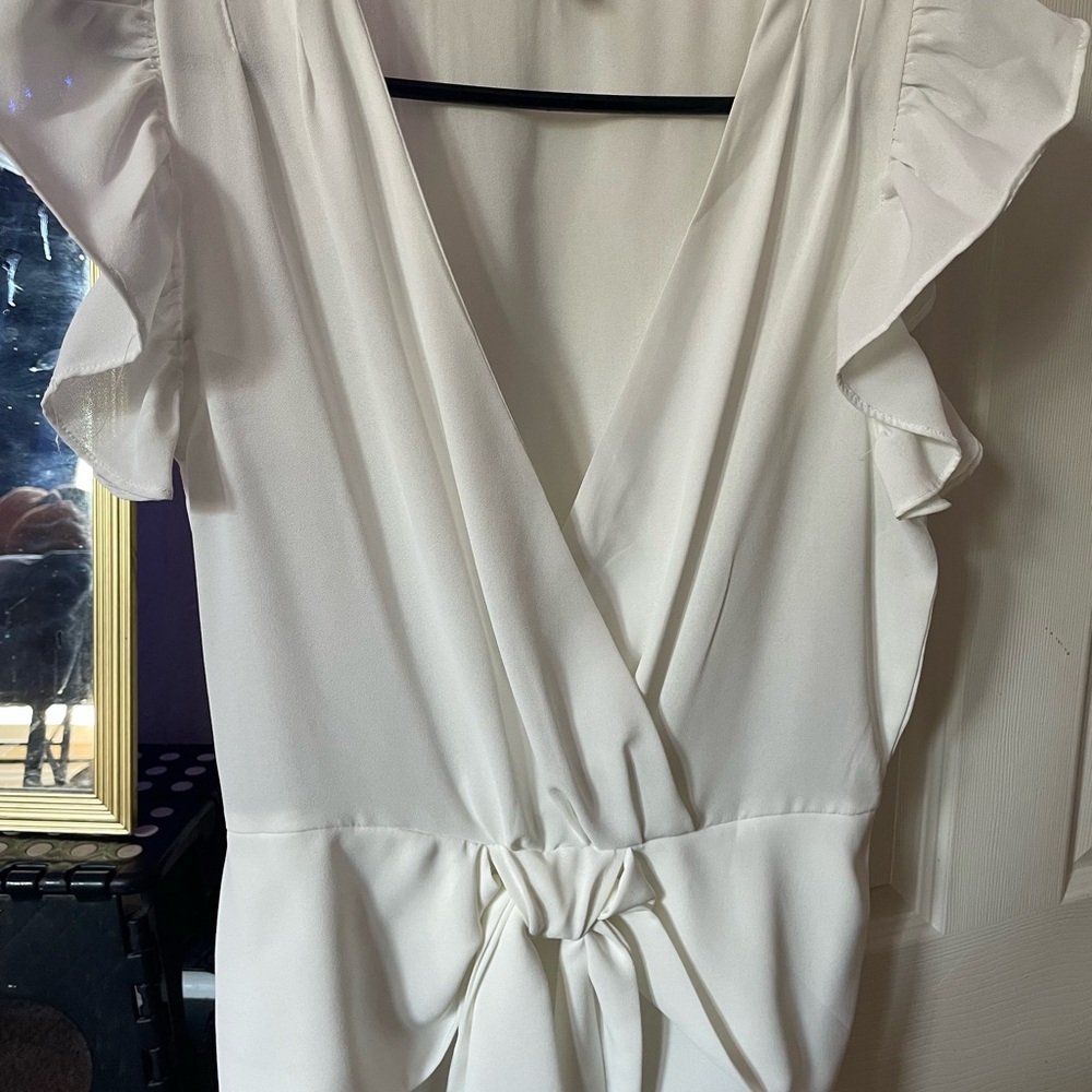 Bella D. Classic White Blouse